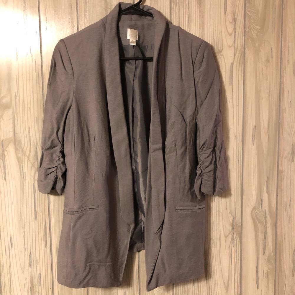grey blazer